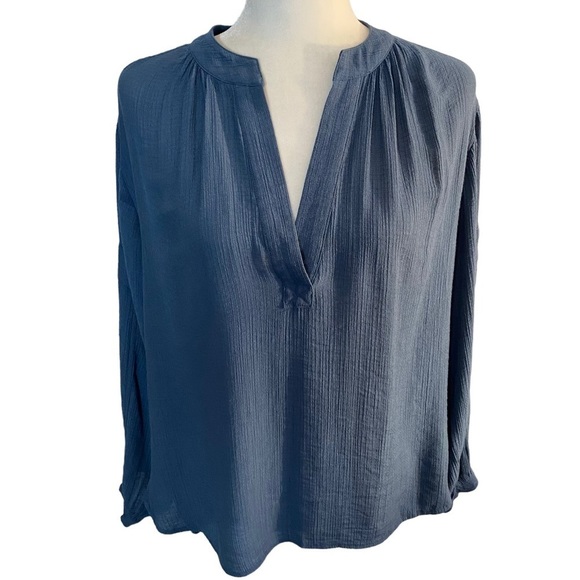 Brochu Walker Jaxon Shirred Popover Lagenlook peasant blouse - Picture 5 of 15